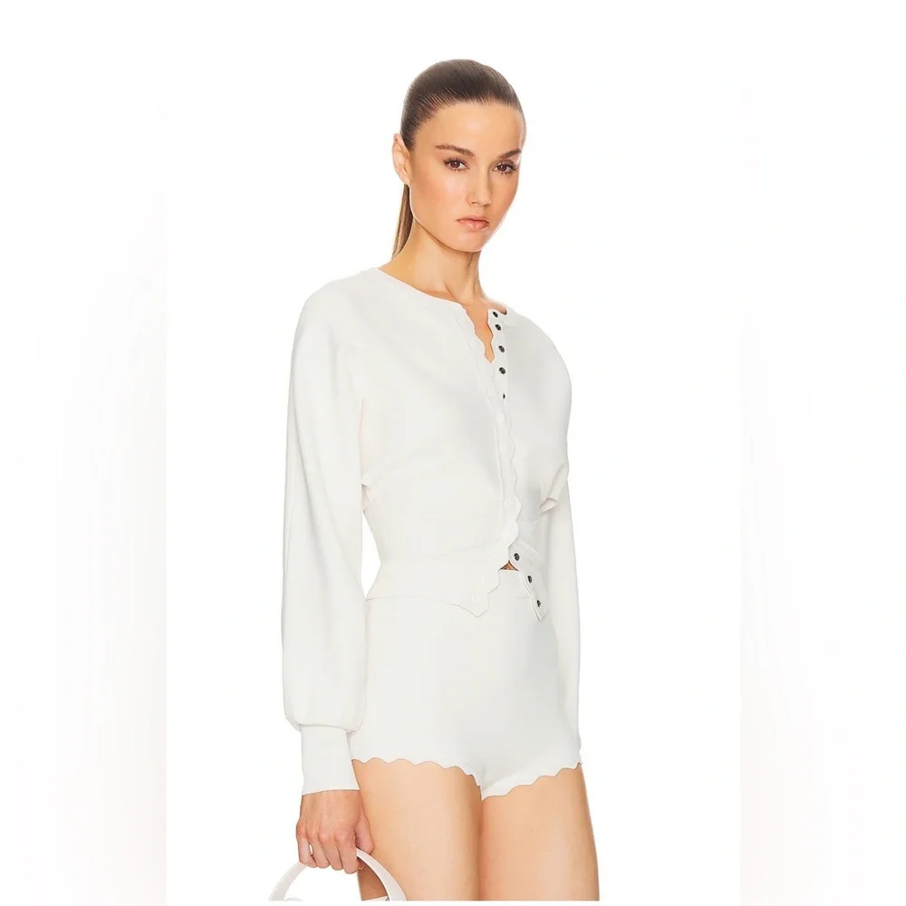 NWT Helsa Elvira Cardigan in white - Picture 4 of 12